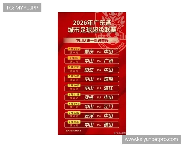 2026年粤超赛程完整查询助你及时掌握各大赛事信息